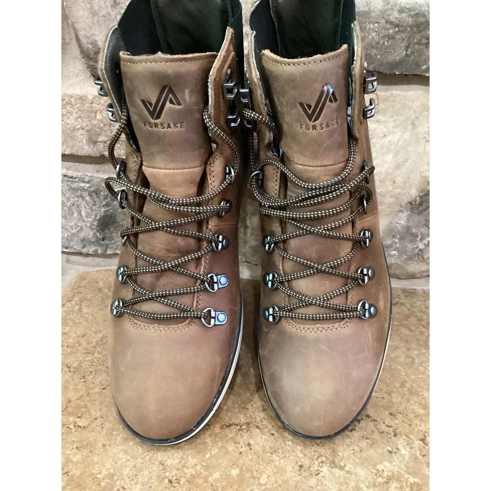 Forsake Davos High Mens 10.5 Toffee Caramel Waterproof Leather Hiking Boots New